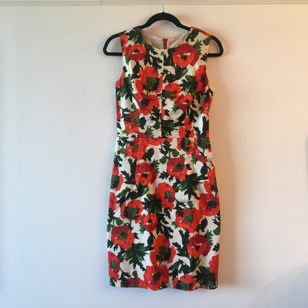 Milly “Colette” Poppy Floral Dress - size 8